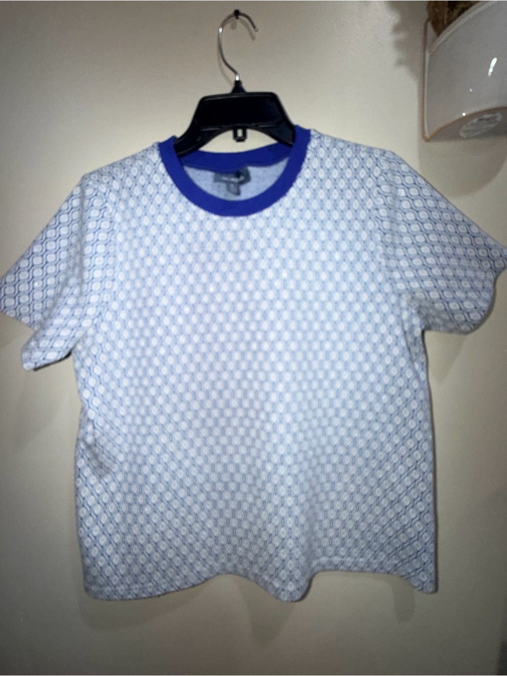 Modcloth Blue & White Geometric Pajama Set - Picture 4 of 8